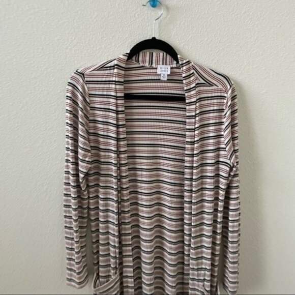 Evereve Peyton Jensen Jenny Striped Duster Cardigan - Picture 6 of 9